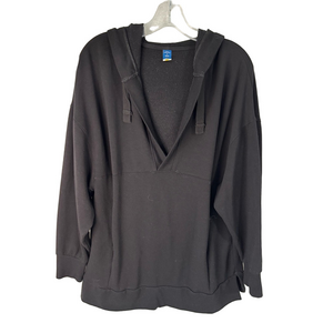 Old Navy Live In French Terry Kangaroo Pocket Black Hoodie Size Medium